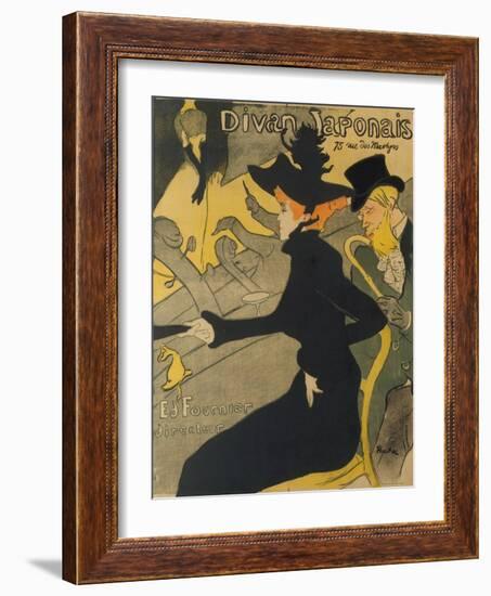 Divan Japonais, 1892-93-Henri de Toulouse-Lautrec-Framed Giclee Print