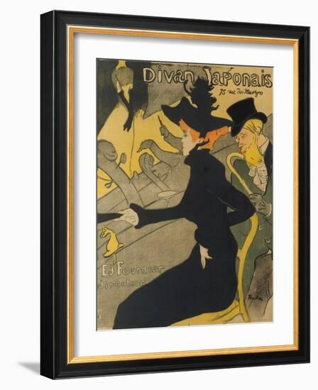 Divan Japonais, 1892-93-Henri de Toulouse-Lautrec-Framed Giclee Print