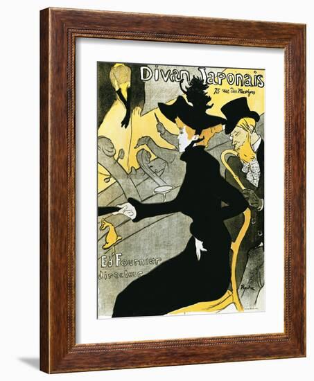 Divan Japonais', 1892-Henri de Toulouse-Lautrec-Framed Giclee Print