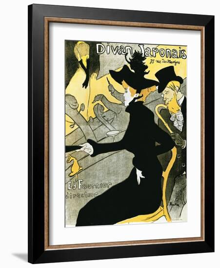 Divan Japonais', 1892-Henri de Toulouse-Lautrec-Framed Giclee Print