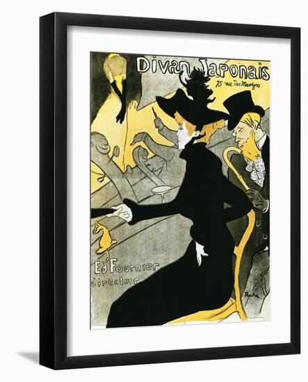 Divan Japonais', 1892-Henri de Toulouse-Lautrec-Framed Giclee Print