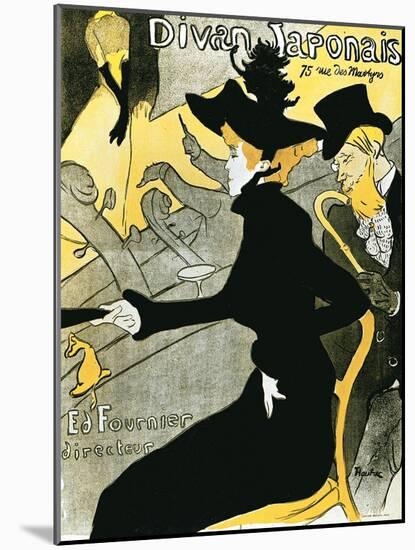 Divan Japonais', 1892-Henri de Toulouse-Lautrec-Mounted Giclee Print