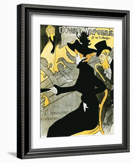 Divan Japonais', 1892-Henri de Toulouse-Lautrec-Framed Giclee Print