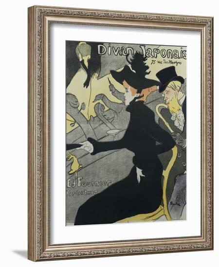 Divan Japonais, 1893-Henri de Toulouse-Lautrec-Framed Giclee Print