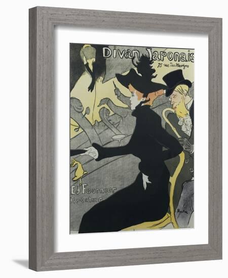 Divan Japonais, 1893-Henri de Toulouse-Lautrec-Framed Giclee Print