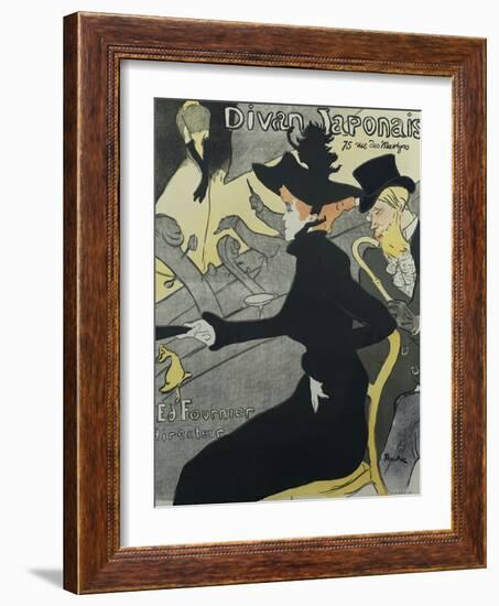 Divan Japonais, 1893-Henri de Toulouse-Lautrec-Framed Giclee Print