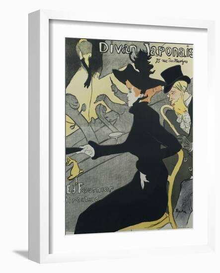 Divan Japonais, 1893-Henri de Toulouse-Lautrec-Framed Giclee Print