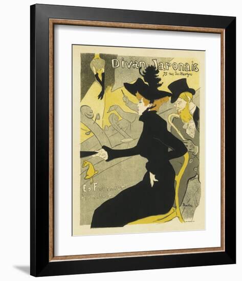 Divan Japonais Music Hall-Henri de Toulouse-Lautrec-Framed Premium Giclee Print