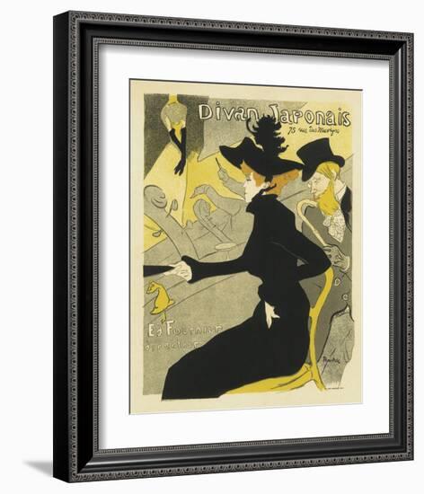 Divan Japonais Music Hall-Henri de Toulouse-Lautrec-Framed Premium Giclee Print