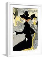 "Divan Japonais" Vintage French Lithograph Poster by Henri de Toulouse-Lautrec, 1893-1894-Piddix-Framed Art Print