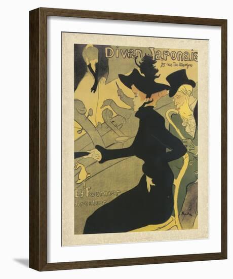 Divan Japonais-Henri de Toulouse-Lautrec-Framed Giclee Print