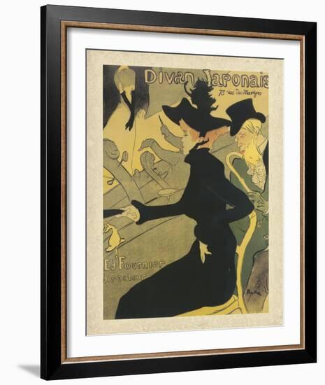 Divan Japonais-Henri de Toulouse-Lautrec-Framed Giclee Print