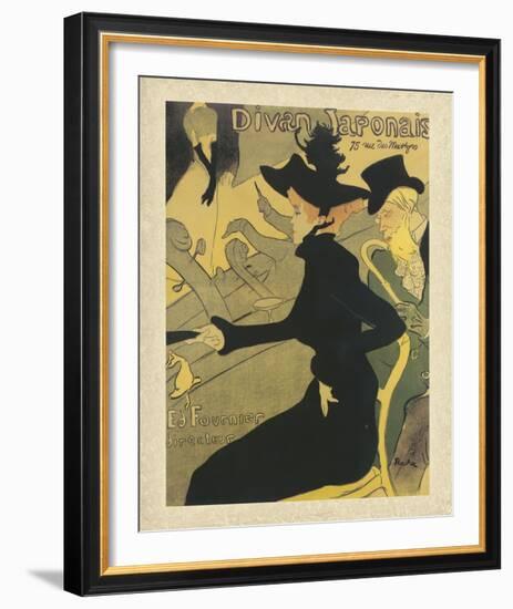 Divan Japonais-Henri de Toulouse-Lautrec-Framed Giclee Print