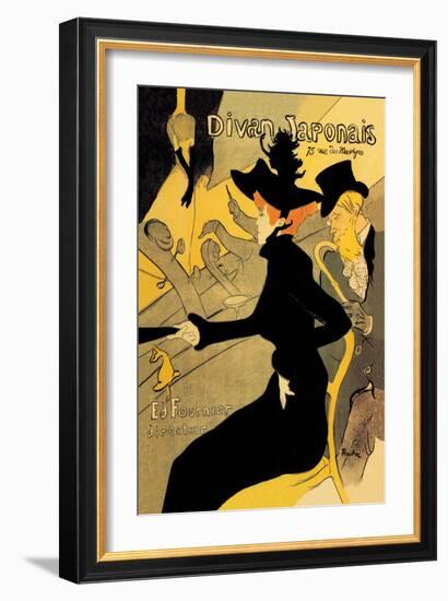 Divan Japonais-Henri de Toulouse-Lautrec-Framed Art Print