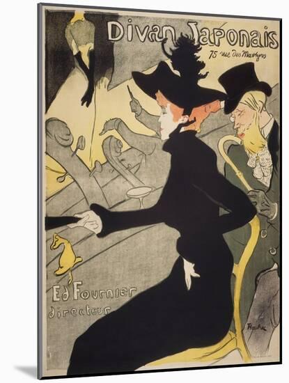 Divan Japonais-Henri de Toulouse-Lautrec-Mounted Giclee Print