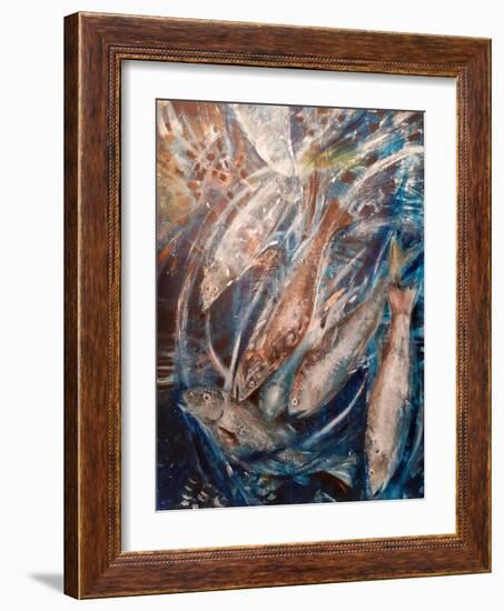 Dive, 2019 (Oils)-jocasta shakespeare-Framed Giclee Print