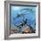 Diver And Prehistoric Life, Artwork-Richard Bizley-Framed Premium Photographic Print