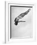 Diver Ann Ross Performing Dive-Gordon Coster-Framed Photographic Print
