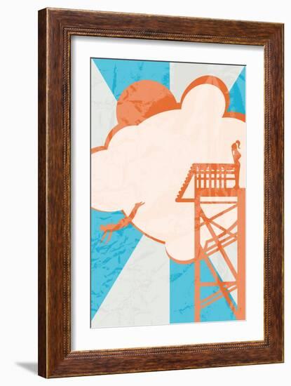 Diver-Hd Connelly-Framed Art Print