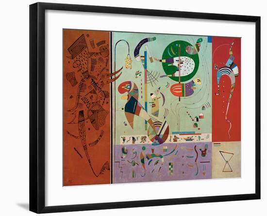 Diverse Parts, 1940-Wassily Kandinsky-Framed Giclee Print