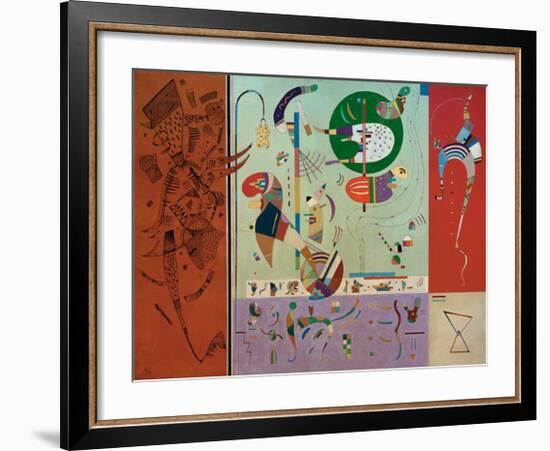 Diverse Parts, 1940-Wassily Kandinsky-Framed Giclee Print