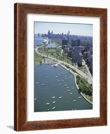 Diversey and Belmont Harbors, Chicago, Illinois, USA-null-Framed Photographic Print