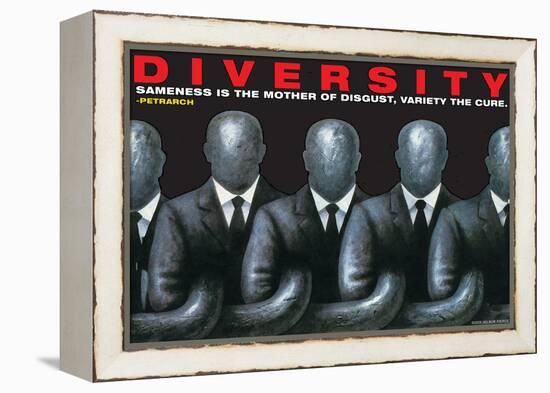 Diversity-null-Framed Stretched Canvas