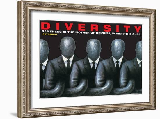 Diversity-null-Framed Art Print