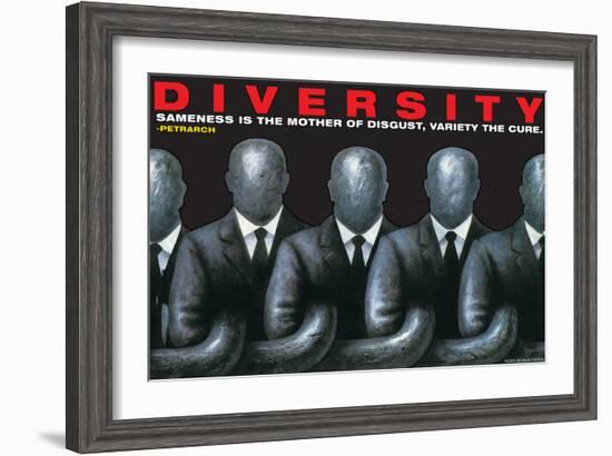 Diversity-null-Framed Art Print