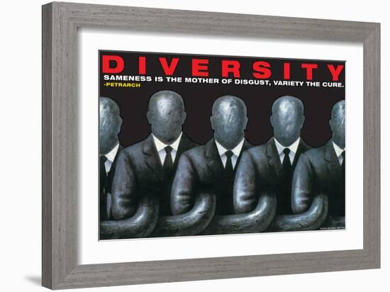 Diversity-null-Framed Art Print