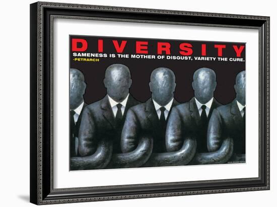 Diversity-null-Framed Art Print