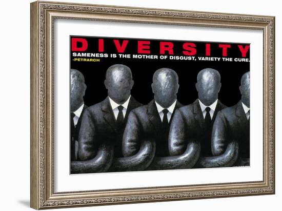 Diversity-null-Framed Art Print