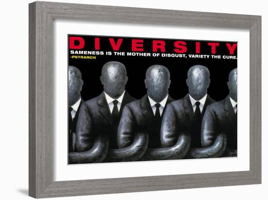 Diversity-null-Framed Art Print