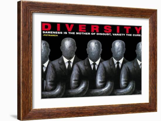 Diversity-null-Framed Art Print