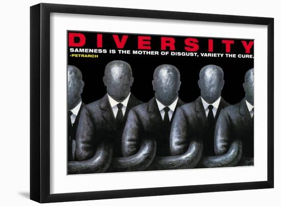 Diversity-null-Framed Art Print