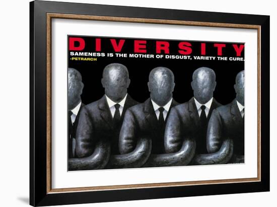 Diversity-null-Framed Art Print