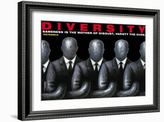 Diversity-null-Framed Art Print