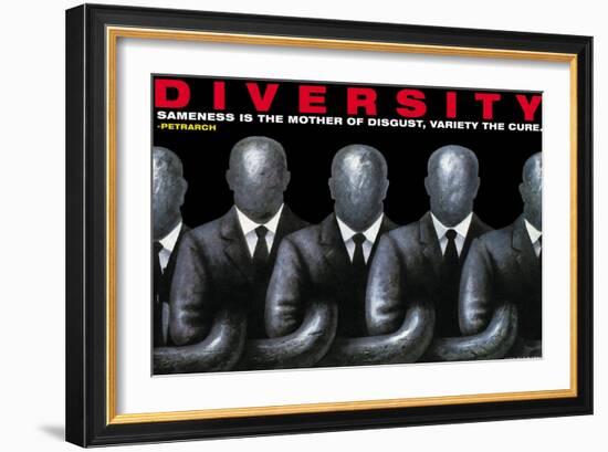 Diversity-null-Framed Art Print