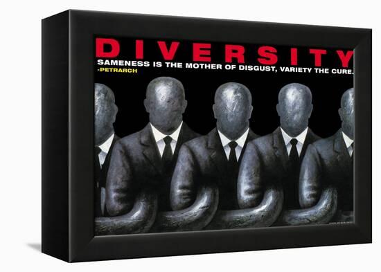 Diversity-null-Framed Stretched Canvas