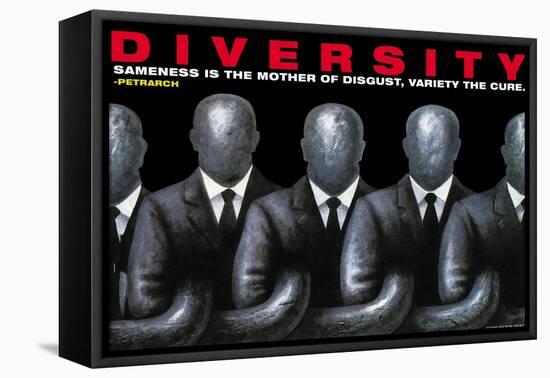 Diversity-null-Framed Stretched Canvas