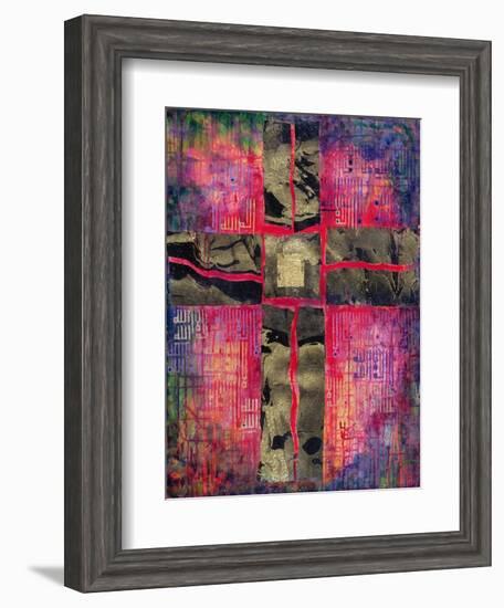 Divided Cross, 2000-Laila Shawa-Framed Giclee Print