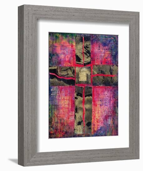 Divided Cross, 2000-Laila Shawa-Framed Giclee Print