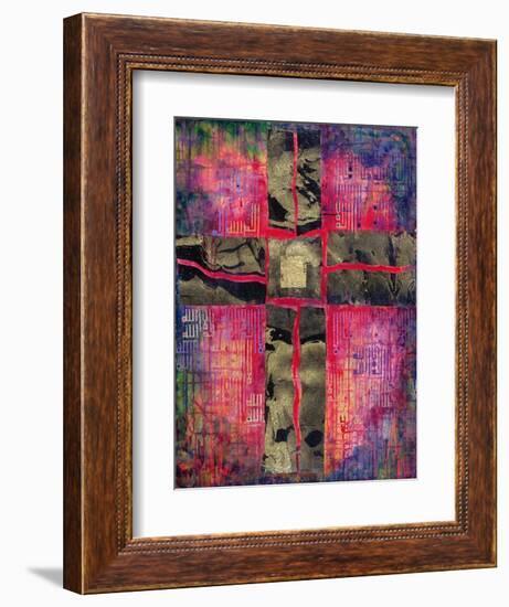 Divided Cross, 2000-Laila Shawa-Framed Giclee Print