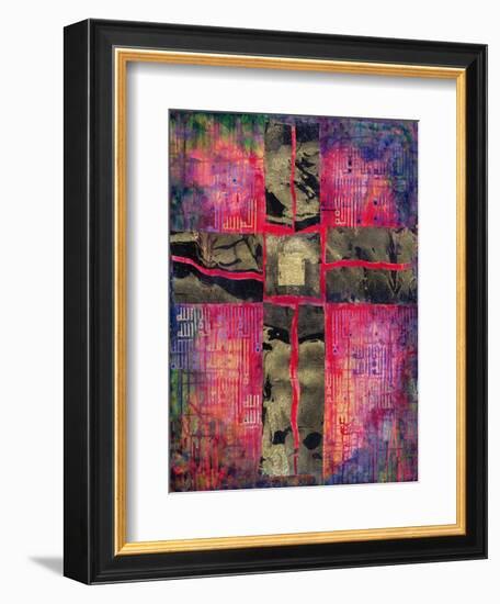 Divided Cross, 2000-Laila Shawa-Framed Giclee Print