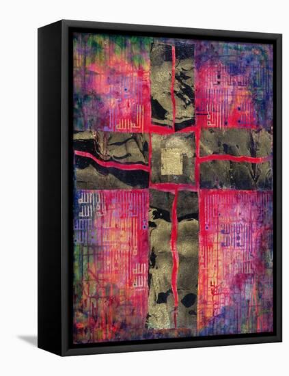 Divided Cross, 2000-Laila Shawa-Framed Premier Image Canvas