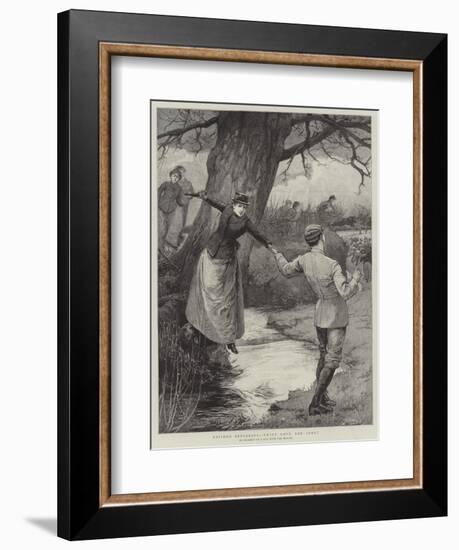 Divided Interests, 'Twixt Love and Sport-Edward Frederick Brewtnall-Framed Giclee Print