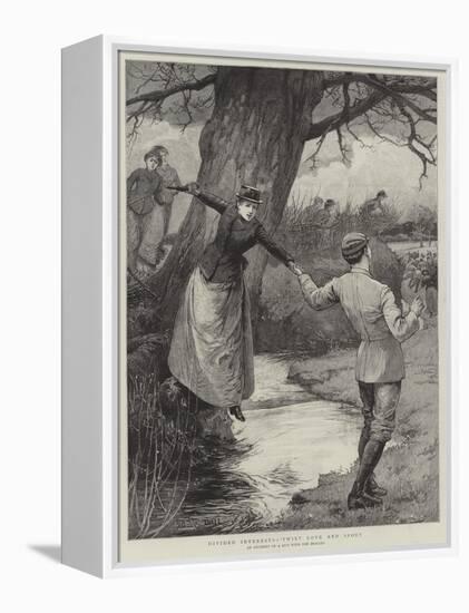 Divided Interests, 'Twixt Love and Sport-Edward Frederick Brewtnall-Framed Premier Image Canvas