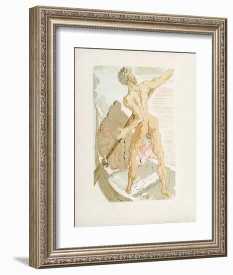 Divine Comedie, Enfer 03: Charon et le passage de l'Acheron-Salvador Dalí-Framed Collectable Print