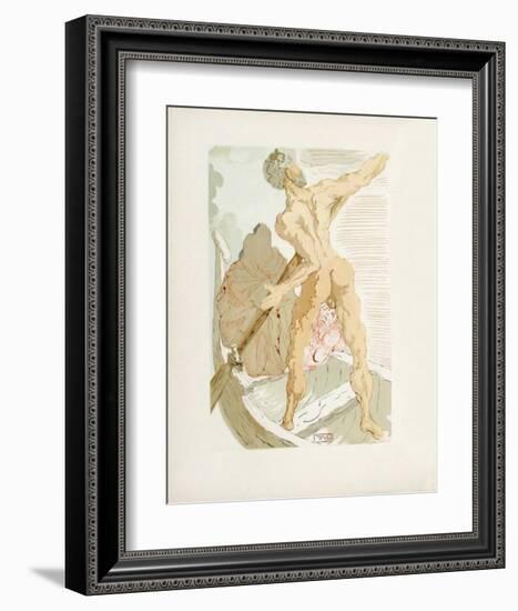 Divine Comedie, Enfer 03: Charon et le passage de l'Acheron-Salvador Dalí-Framed Collectable Print