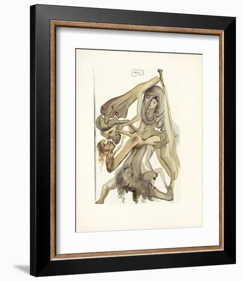 Divine Comedie, Enfer 04: Les IImbes-Salvador Dalí-Framed Collectable Print